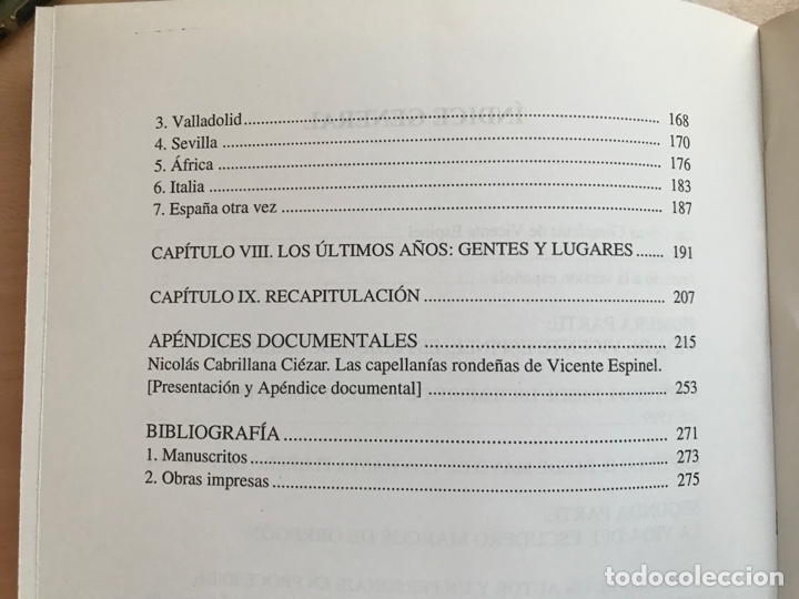 Libros de segunda mano: Vicente espinel. Obras completas I. Cl&aacute;sicos malague&ntilde;os - Foto 6