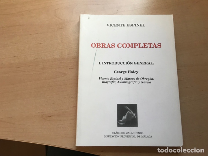 Libros de segunda mano: Vicente espinel. Obras completas I. Cl&aacute;sicos malague&ntilde;os - Foto 1