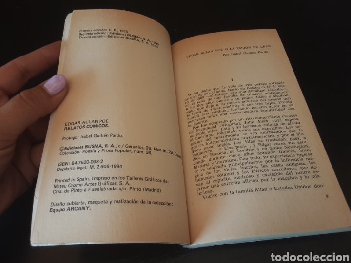 Libros de segunda mano: Relatos c&oacute;micos. -Edgar Allen Poe- - Foto 6