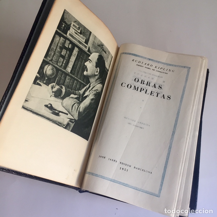 Libros de segunda mano: 1951 Kipling: Obras Completas. Primera edici&oacute;n - 2 Tomos - Foto 6