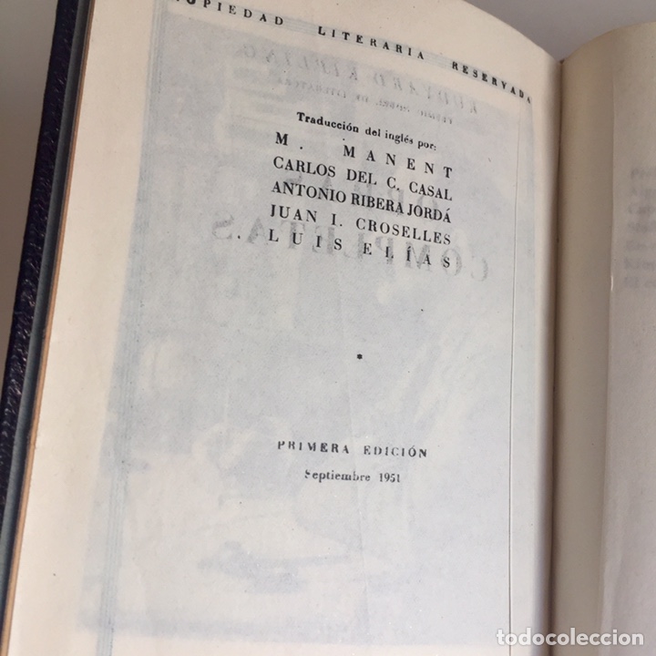 Libros de segunda mano: 1951 Kipling: Obras Completas. Primera edici&oacute;n - 2 Tomos - Foto 7