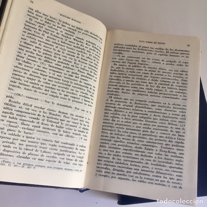 Libros de segunda mano: 1951 Kipling: Obras Completas. Primera edici&oacute;n - 2 Tomos - Foto 9
