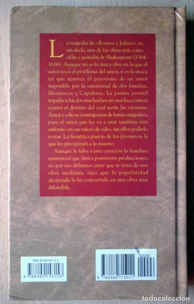 Libros de segunda mano: Romeo y Julieta (William Shakespeare) Ed. Alba 1996 - Foto 3