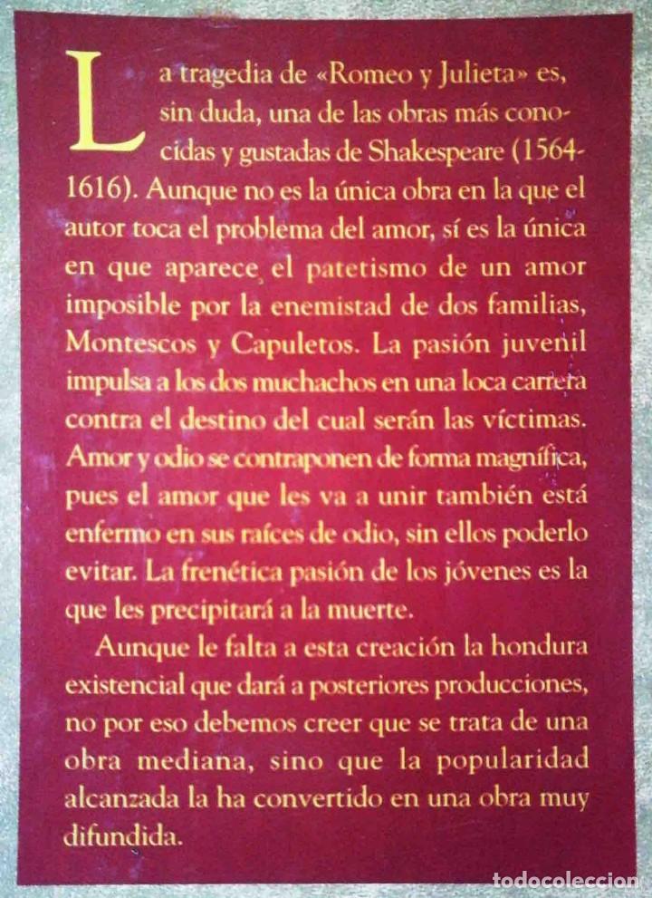 Libros de segunda mano: Romeo y Julieta (William Shakespeare) Ed. Alba 1996 - Foto 4