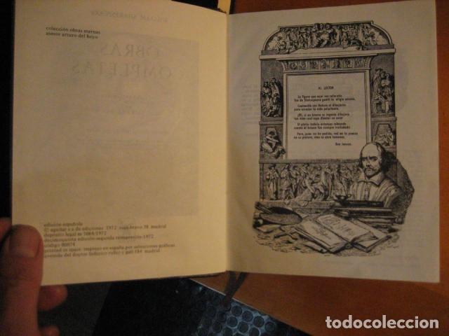 Libros de segunda mano: WILLIAM SHAKESPEARE - OBRAS COMPLETAS - AGUILAR - 1972 -2209PGS - Foto 7