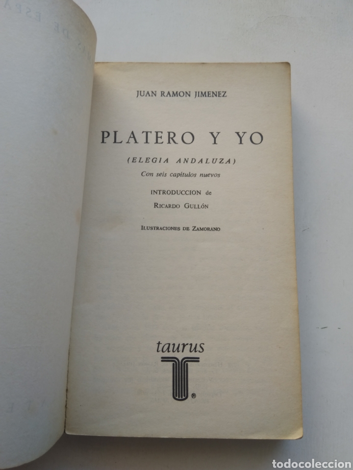 Libros de segunda mano: PLATERO Y YO/JUAN RAM&Oacute;N JIM&Eacute;NEZ - Foto 2