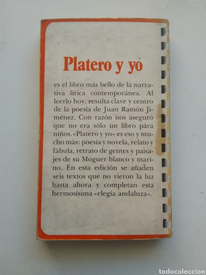Libros de segunda mano: PLATERO Y YO/JUAN RAM&Oacute;N JIM&Eacute;NEZ - Foto 4