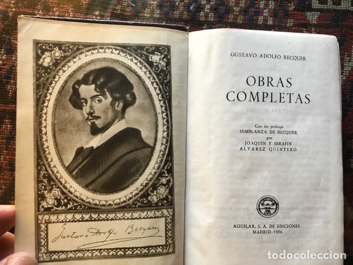 Libros de segunda mano: Obras completas. Gustavo Adolfo B&eacute;cquer. Aguilar 1954 - Foto 5