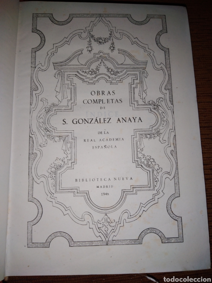 Libros de segunda mano: Obras completas de Salvador Gonz&aacute;lez Anaya - Foto 3