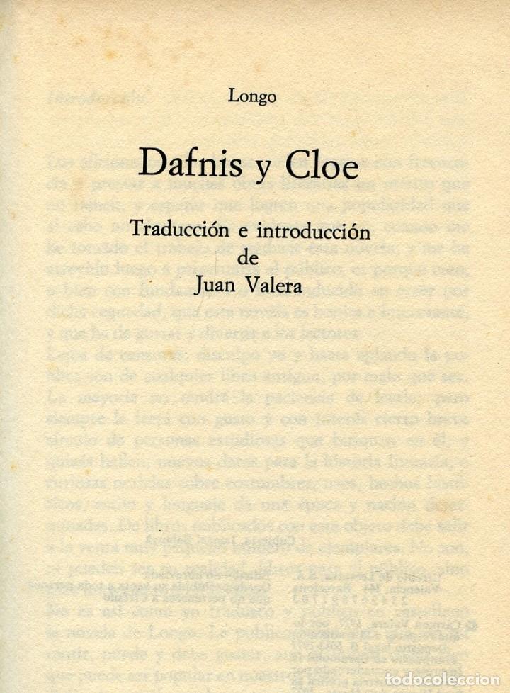 Libros de segunda mano: DAFNIS Y CLOE, de Longo de Lesbos. - Foto 2