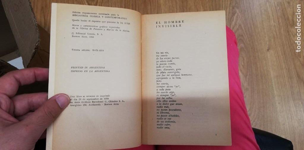 Libros de segunda mano: ODAS ELEMENTALES. PABLO NERUDA. - EDITORIAL LOSADA - BUENOS AIRES 1970 A1 - Foto 3