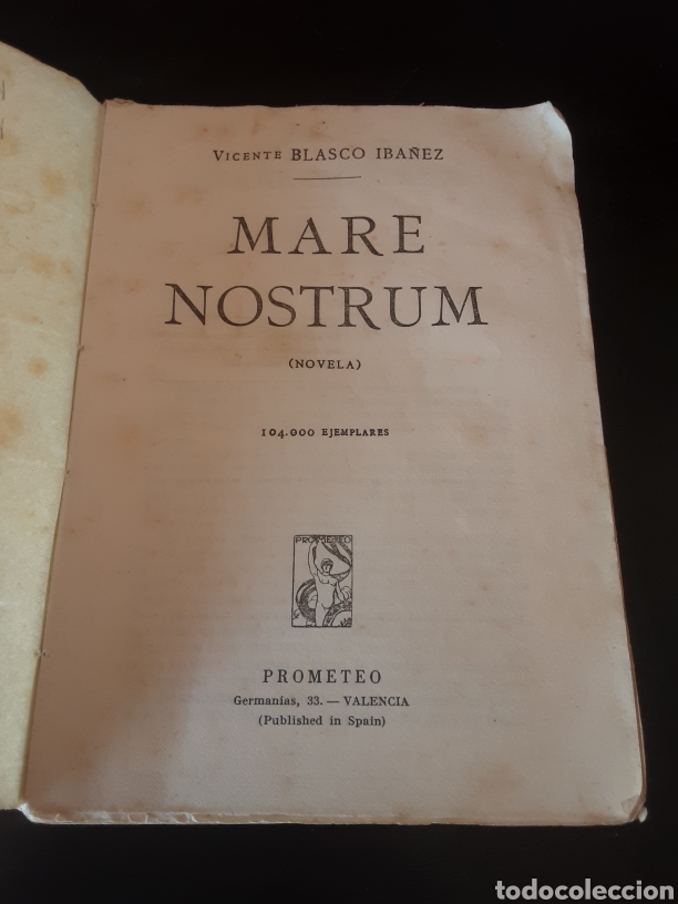 Libros de segunda mano: Mare Nostrum -Vicente Blasco Iba&ntilde;ez- - Foto 6