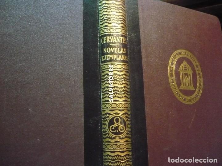 Libros de segunda mano: CERVANTES.NOVELAS EJEMPLARES.MONTANER Y SIMON.1954,EDICION LUJO.