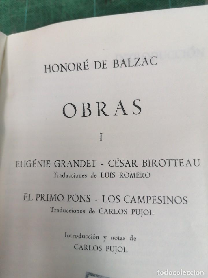 Libros de segunda mano: Balzac. Obras, 1. Planeta - Foto 1