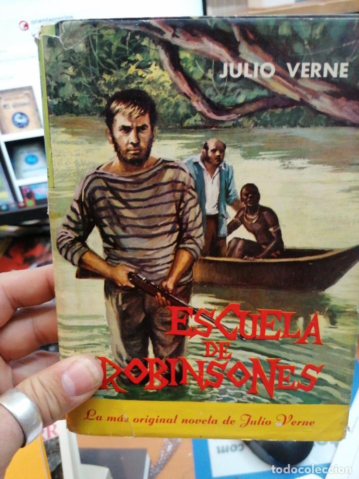 Libros de segunda mano: Julio Verne. Escuela de robinsones - Foto 1