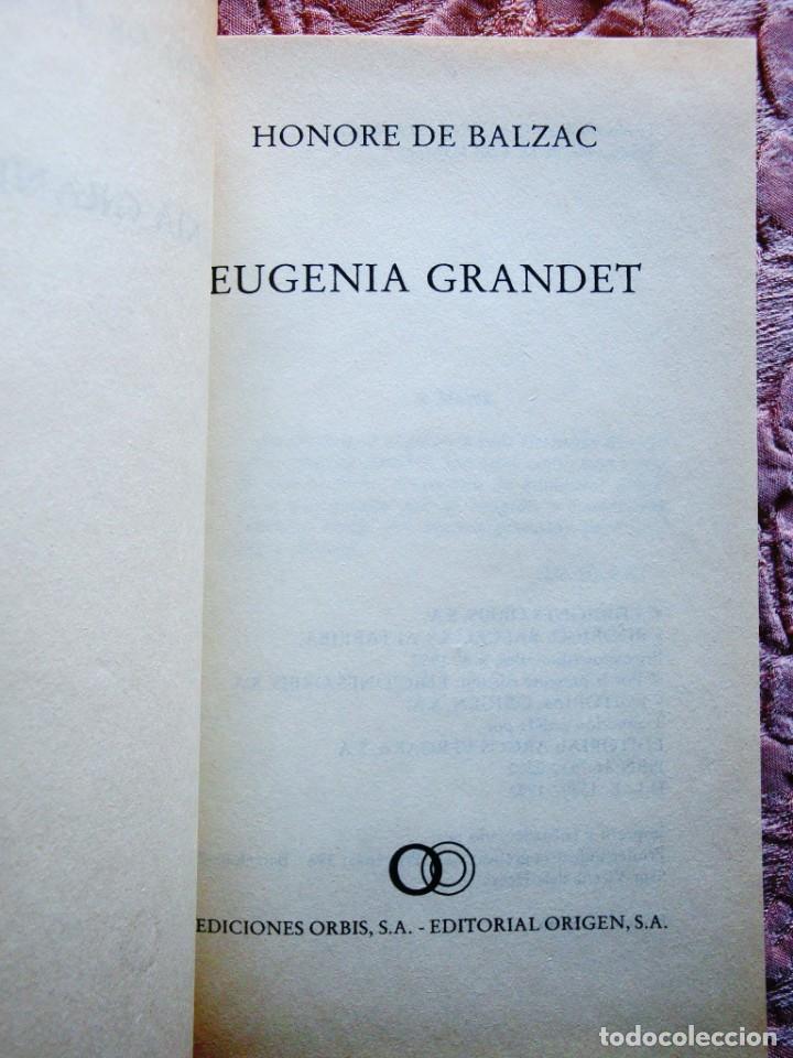 Libros de segunda mano: HONOR&Eacute; DE BALZAC: EUGENIA GRANDET - Foto 2