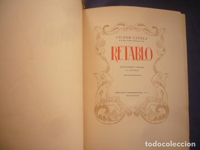 Libros de segunda mano: VICTOR CATALA: - RETABLO - (BARCELONA, 1944) (EDICION NUMERADA) - Foto 3