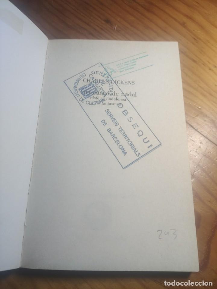 Libros de segunda mano: Una can&ccedil;&oacute; de Nadal. Charles Dickens. - Foto 2
