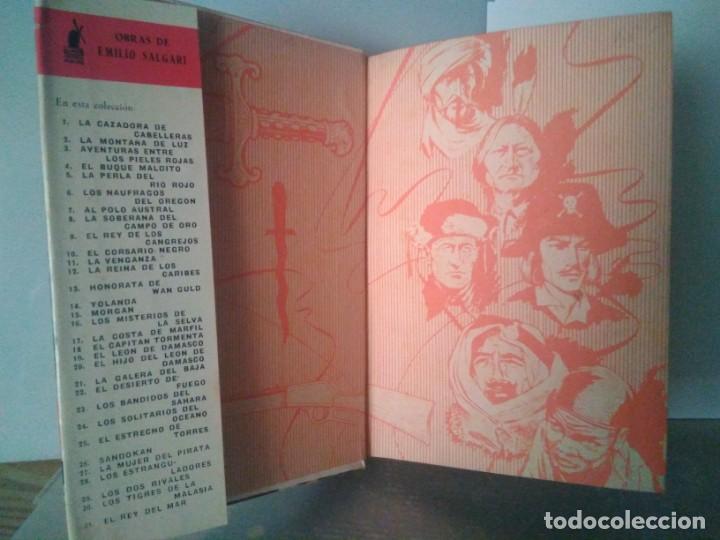 Libros de segunda mano: Tres novelas de aventuras de Emilio Salgari - Foto 9