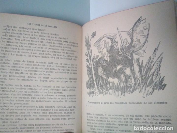 Libros de segunda mano: Tres novelas de aventuras de Emilio Salgari - Foto 12