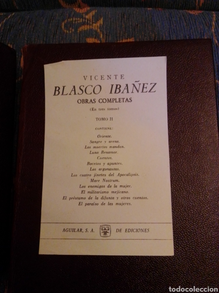 Libros de segunda mano: Obras completas de Vicente Blasco Ib&aacute;&ntilde;ez - Foto 4