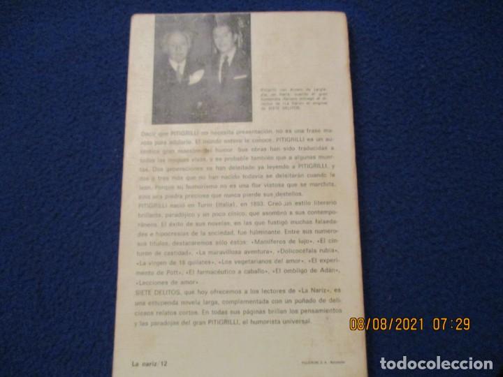 Libros de segunda mano: SIETE DELITOS Pitigrilli Biblioteca Universal PLaneta 1972 Serie La Nariz - Foto 2
