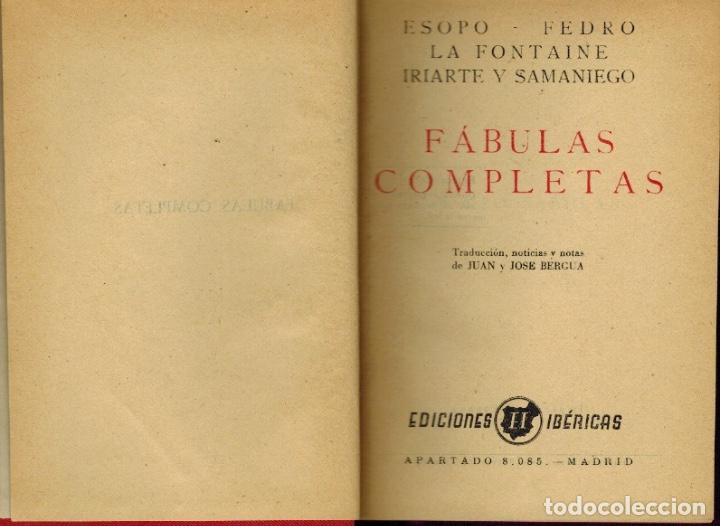 Libros de segunda mano: F&Aacute;BULAS COMPLETAS - Foto 1