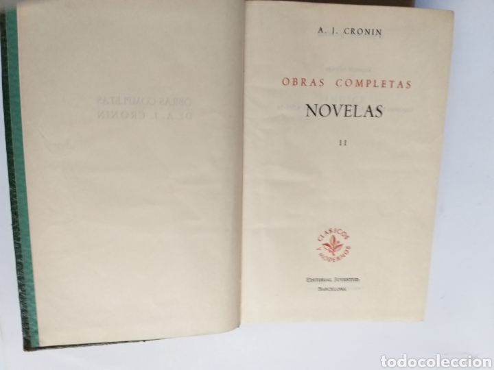 Libros de segunda mano: Obras completas A. J. Cronin II Novelas . Editorial Juventud - Foto 7