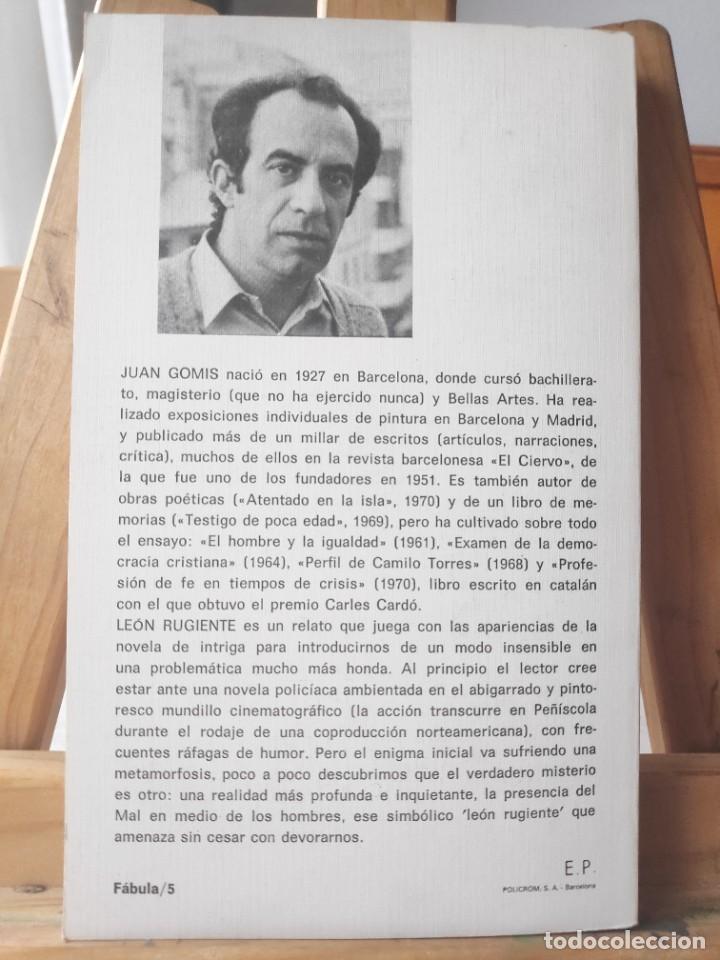 Libros de segunda mano: Le&oacute;n rugiente, Juan Gomis, Biblioteca Universal Planeta, 1972 - Foto 3
