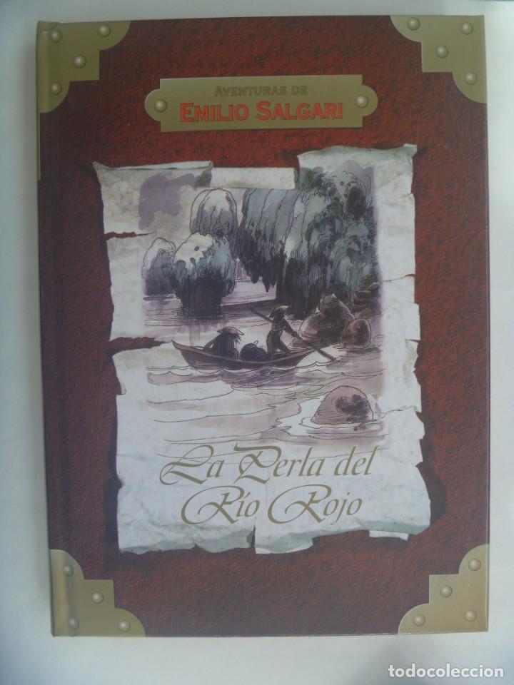 Libros de segunda mano: AVENTURAS DE EMILIO SALGARI : LA PERLA DEL RIO ROJO. EDITORICIONES RUEDA, 2003 - Foto 1