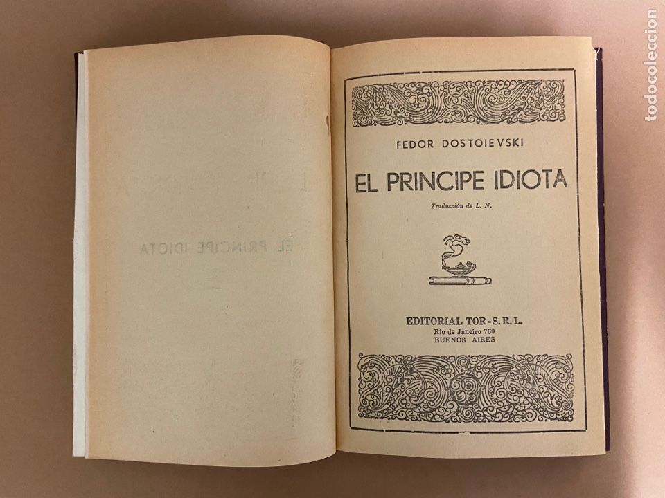 Libros de segunda mano: EL PRINCIPE IDIOTA. EDITORIAL TOR 1960 - Foto 5