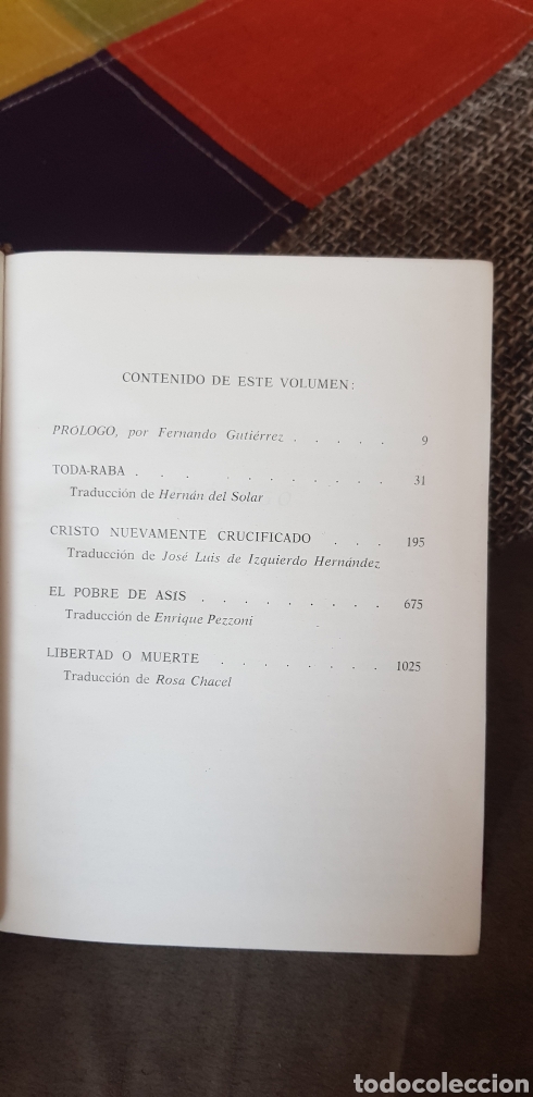 Libros de segunda mano: Libros OBRAS SELECTAS I y II NIKOS KAZANTZAKI (PRIMERAS EDICIONES) - Foto 9