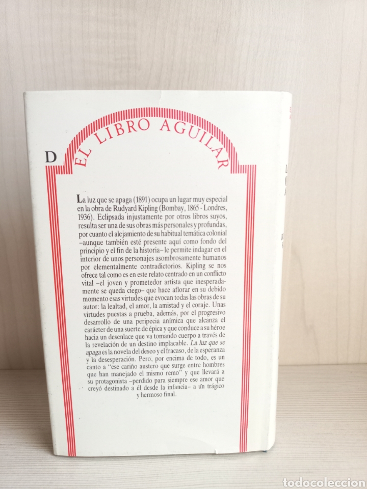 Libros de segunda mano: La luz que se apaga. Rudyard Kipling. El libro de Aguilar 8,1987. - Foto 4