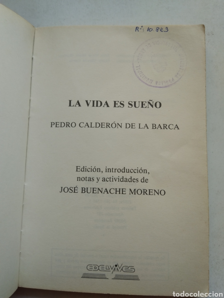 Libros de segunda mano: LA VIDA ES SUE&Ntilde;O/PEDRO CALDER&Oacute;N DE LA BARCA - Foto 2
