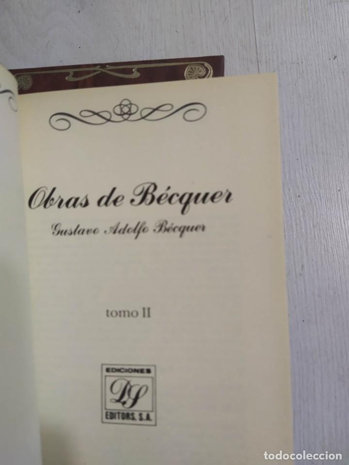 Libros de segunda mano: OBRAS DE BECQUER . TOMO I Y II .EDITORS - GUSTAVO ADOLFO BECQUER - Foto 2