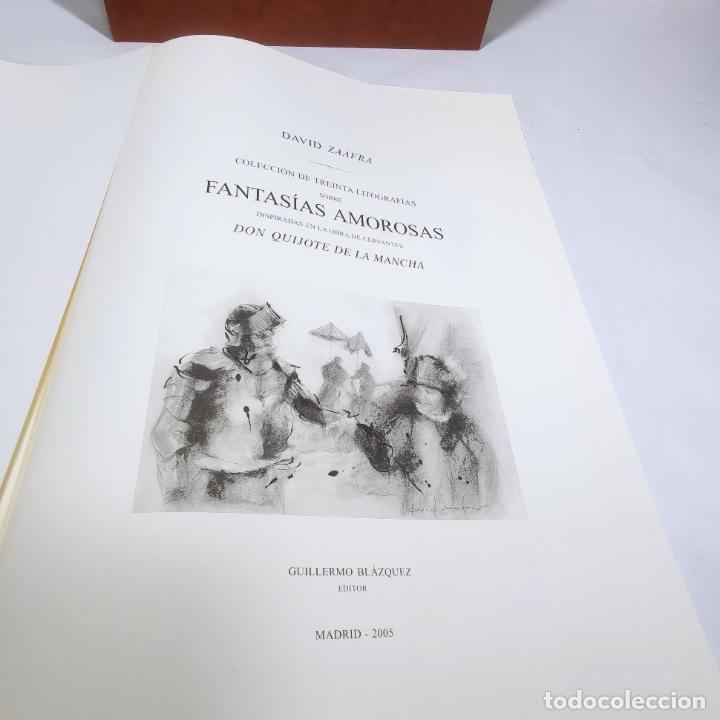 Libros de segunda mano: Fantasías amorosas inspiradas en la obra de Don Quijote de la Mancha. David Zaafra. 30 litografías. - Foto 11 - 286531038