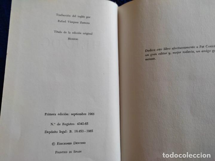 Libros de segunda mano: HERZOG Saul Bellow Ediciones Destino 1965 - Foto 7