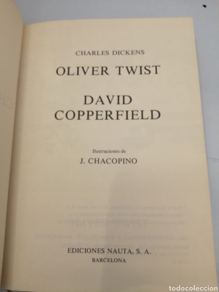 Libros de segunda mano: CHARLES DICKENS. OBRAS SELECTAS: OLIVER TWIST. DAVID COPPERFIELD - Foto 4
