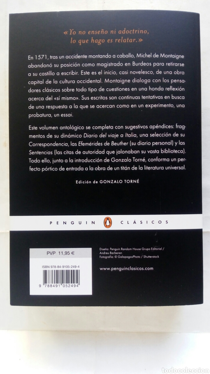 Libros de segunda mano: Ensayos. Michel de Montaigne. - Foto 3