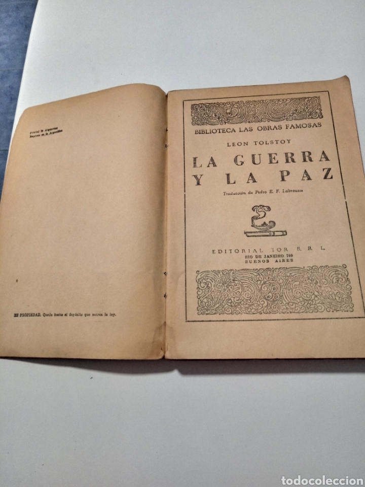 Libros de segunda mano: La guerra y la paz . Le&oacute;n tolstoy . - Foto 3