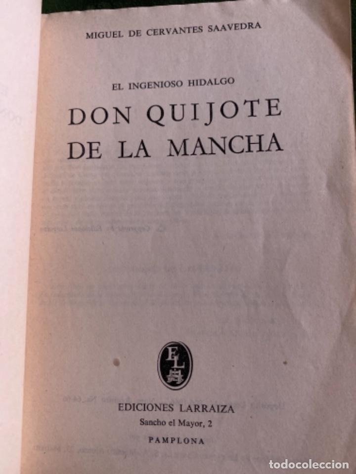 Libros de segunda mano: ANTIGUO LIBRO DON QUIJOTE DE LA MANCHA EDITORIAL LARRAIZA - Foto 2