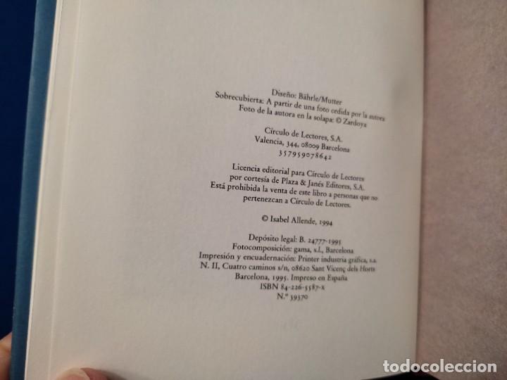 Libros de segunda mano: PAULA Isabel Allende C&iacute;rculo de Lectores 1995 - Foto 6