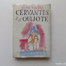 Libros de segunda mano: LIBRERIA GHOTICA. LIBRO MINIATURA DE JUAN VALERA. CERVANTES Y EL QUIJOTE. ED. AGUADO 1952.. Lote 288922298