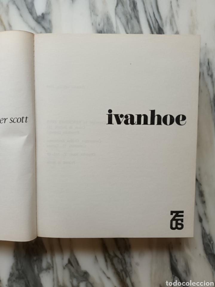 Libros de segunda mano: IVANHOE - WALTER SCOTT - ZEUS - PODIUM - 1969 - Foto 2