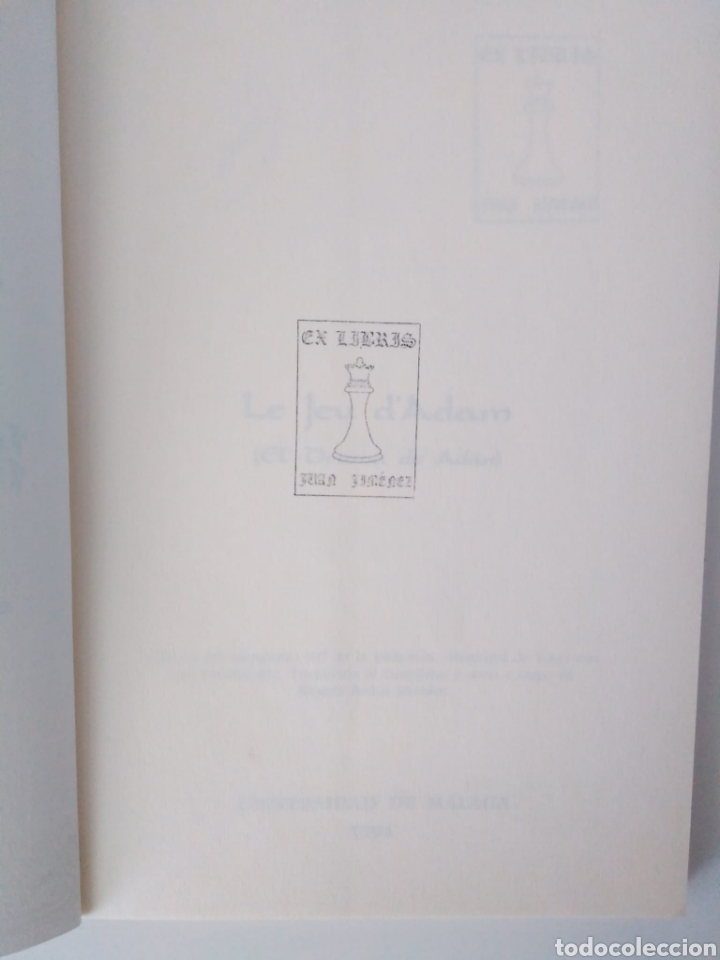 Libros de segunda mano: Le Jeu dAdam (El drama de Ad&aacute;n) / An&oacute;nimo - Foto 2