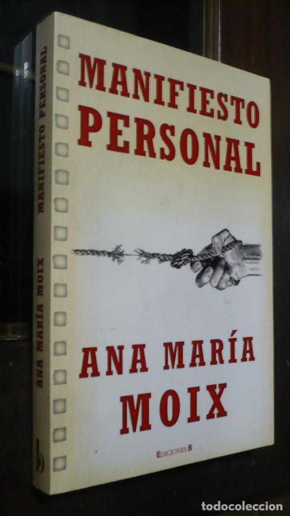 Libros de segunda mano: Manifiesto Personal, de Ana Mar&iacute;a Moix - Foto 1