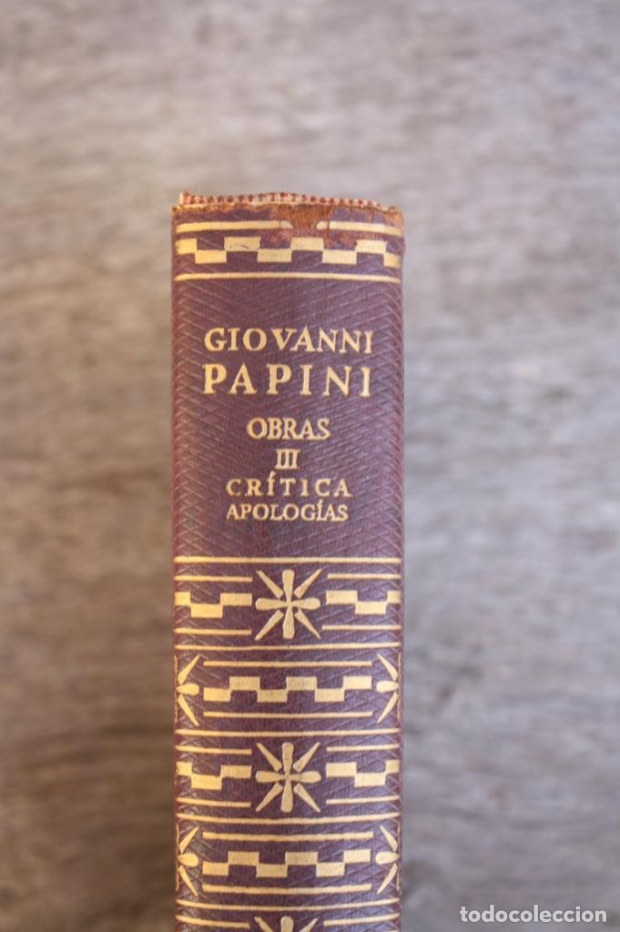 Libros de segunda mano: OBRAS. GIOVANNI PAPINI TOMO III. 1959. - Foto 1