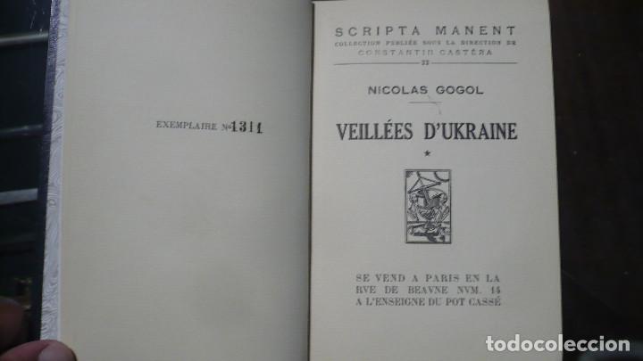 Libros de segunda mano: Nicolas Gogol, Veill&eacute;es DUkraine, en franc&eacute;s, edici&oacute;n numerada. - Foto 2