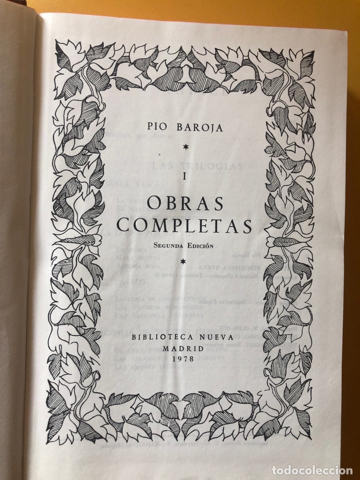 Libros de segunda mano: PIO BAROJA. OBRAS COMPLETAS I. BIBLIOTECA NUEVA. - Foto 3