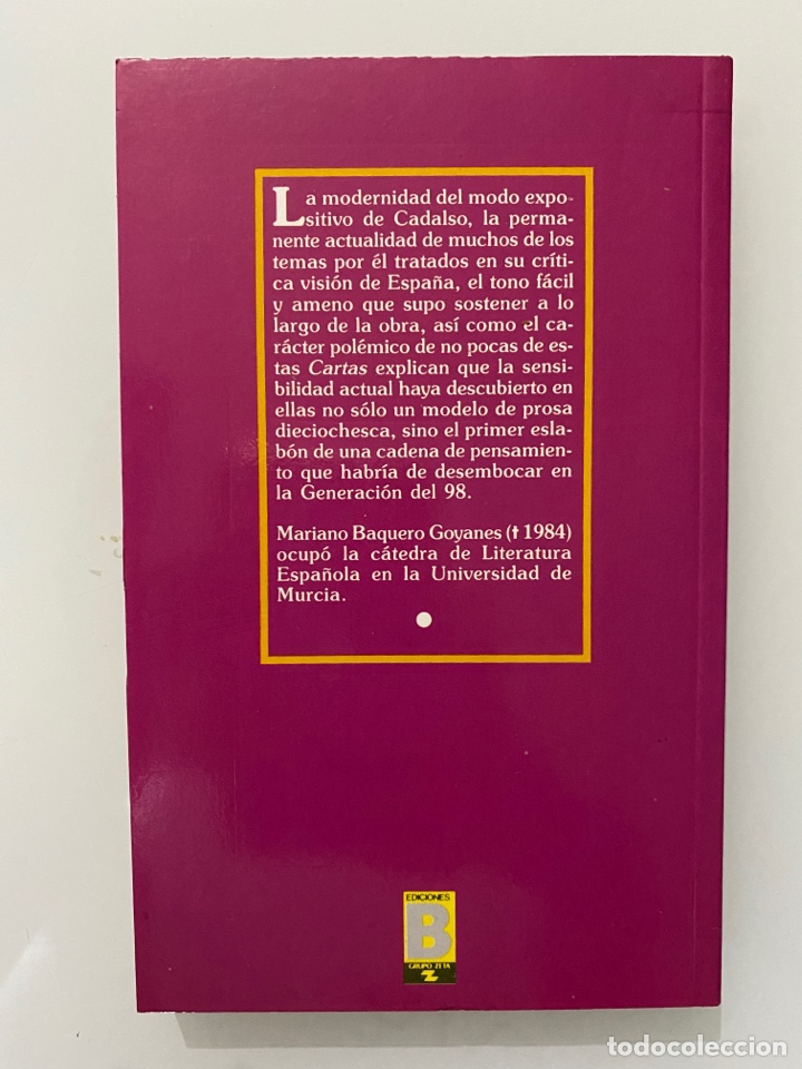 Libros de segunda mano: Cartas Marruecas - CADALSO, Jos&eacute; - Foto 2